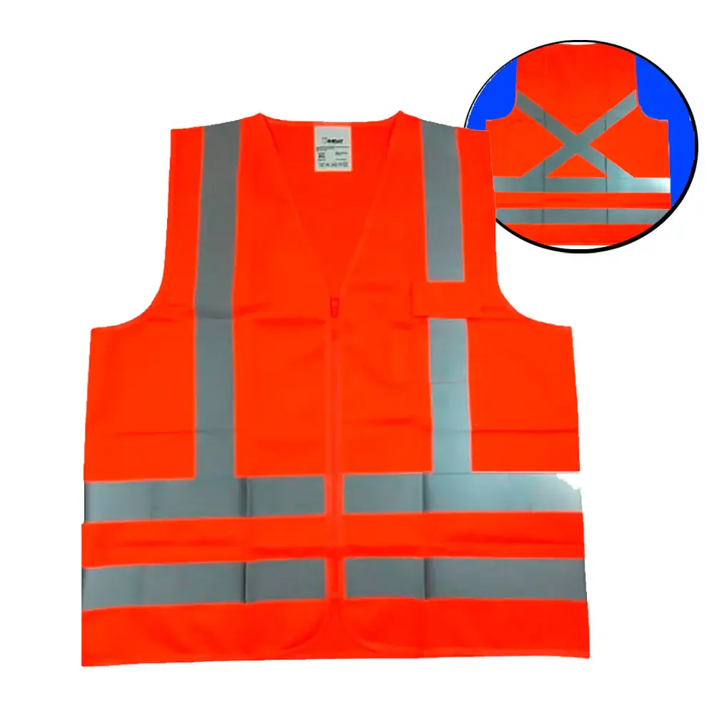 Colete refletivo laranja com bolso TAM g CR-L1-G Imbat