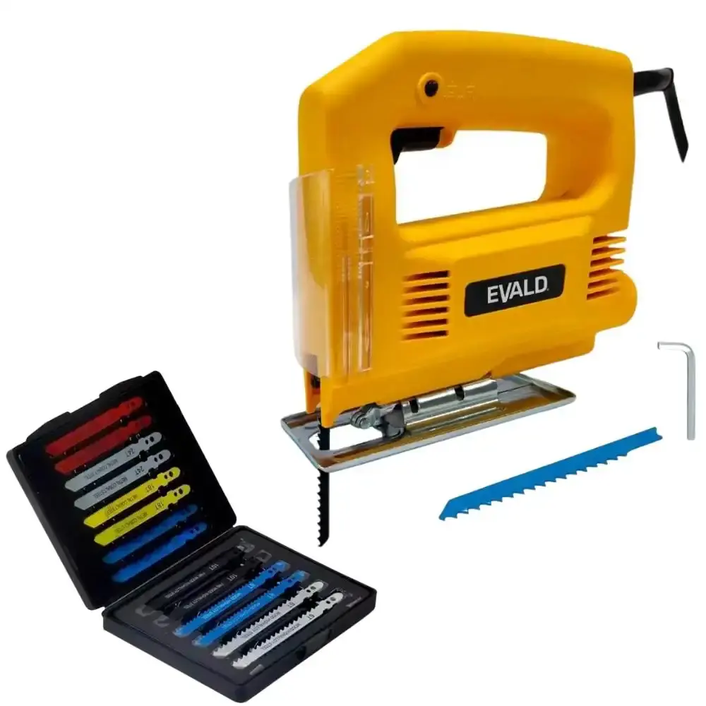 Serra tico-tico 500W STT127/220 com jogo de laminas para serras 14 peças Evald 110 V