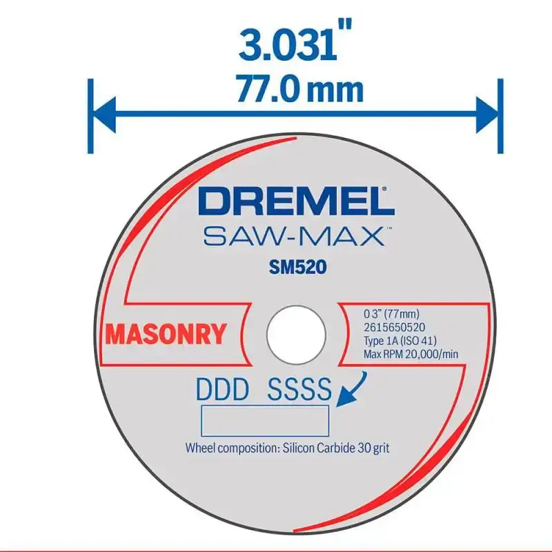 Disco de corte alvenaria para Dremel SAW MAX DSM520 Dremel — fotografia 3