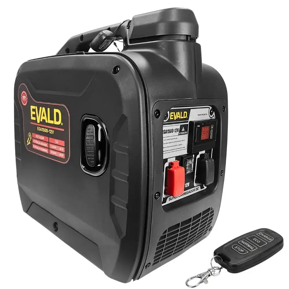 Gerador a gasolina automotivo para baterias 12V inteligente motorhome EGA1500-12V Evald
