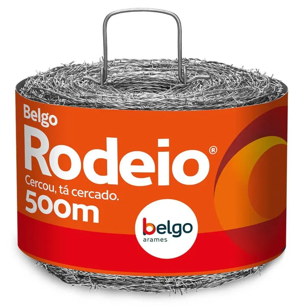 Arame farpado rodeio camada leve 1,60MM 500M Belgo