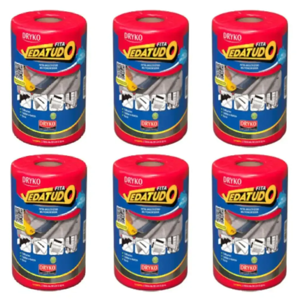 Fita Asfáltica Vedatudo 20 cm x 10 m 6 Unidades DRYKO