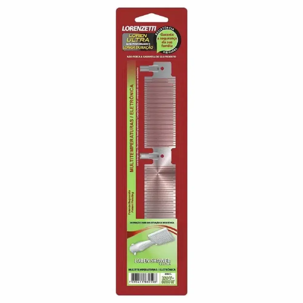 Resistência de chuveiro ultra loren shower 6800W 220V lorenzetti Lorenzetti Duchas — fotografia 4