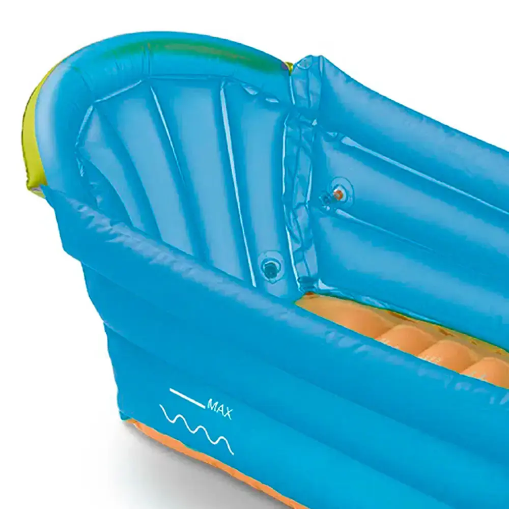 Banheira inflável bath buddy para bebê azul BB1157 Multilaser — fotografia 3