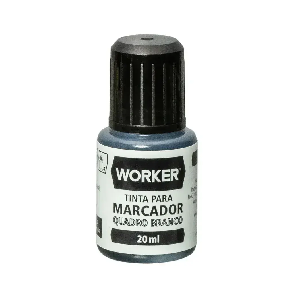 Tinta para marcador de quadro branco 20ML preto Worker — fotografia 3