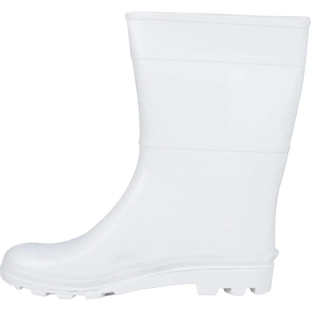 Bota pvc branca nr 40 cano médio com forro Kala — fotografia 4