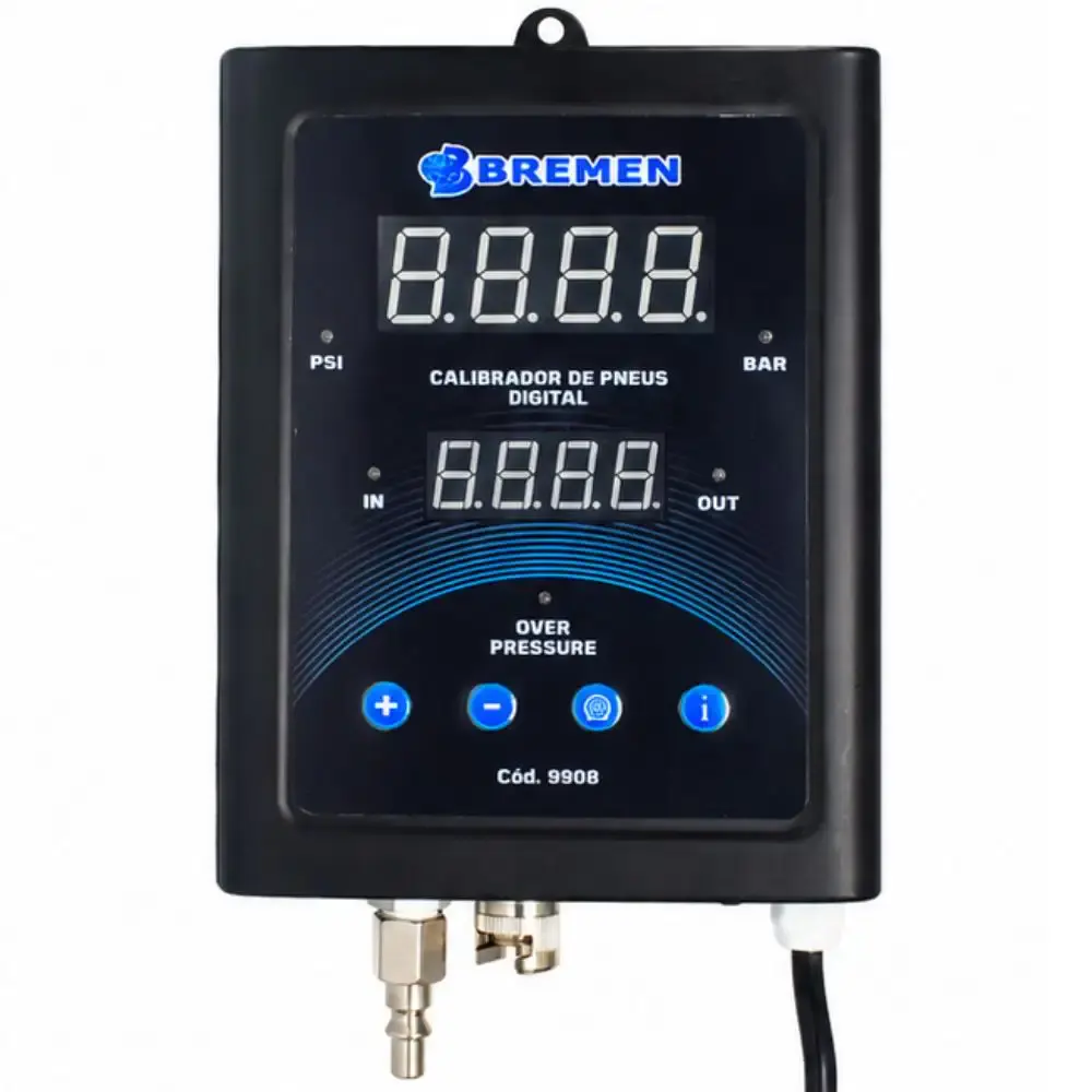 Calibrador digital para pneus 188 PSI display LED 220V Bremen