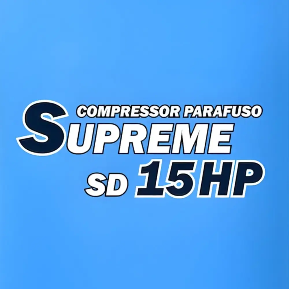 Compressor de parafuso supreme com reservatório 360L 15HP 10BAR 380V SD15 techto — fotografia 4
