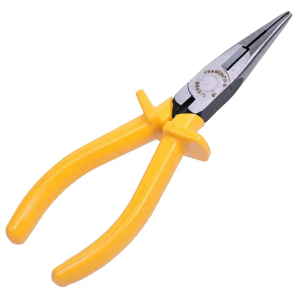 Alicate bico meia cana 6 1000V amarelo Tramontina