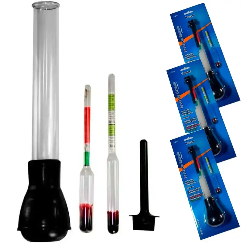Kit 3 densímetros analógicos para teste de bateria BH-1 Western