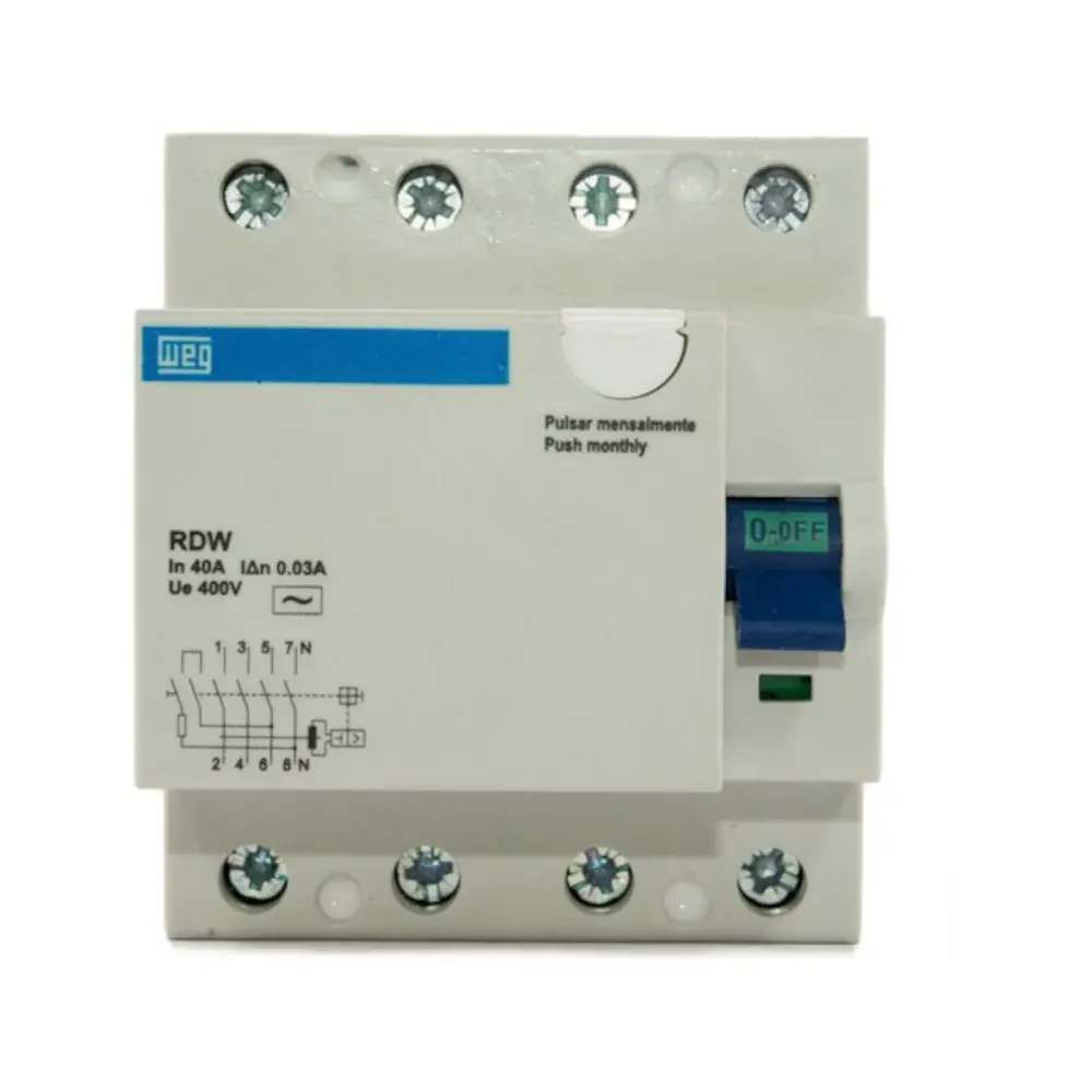 Interruptor dr rdw 25A 4 polos 30MA WEG