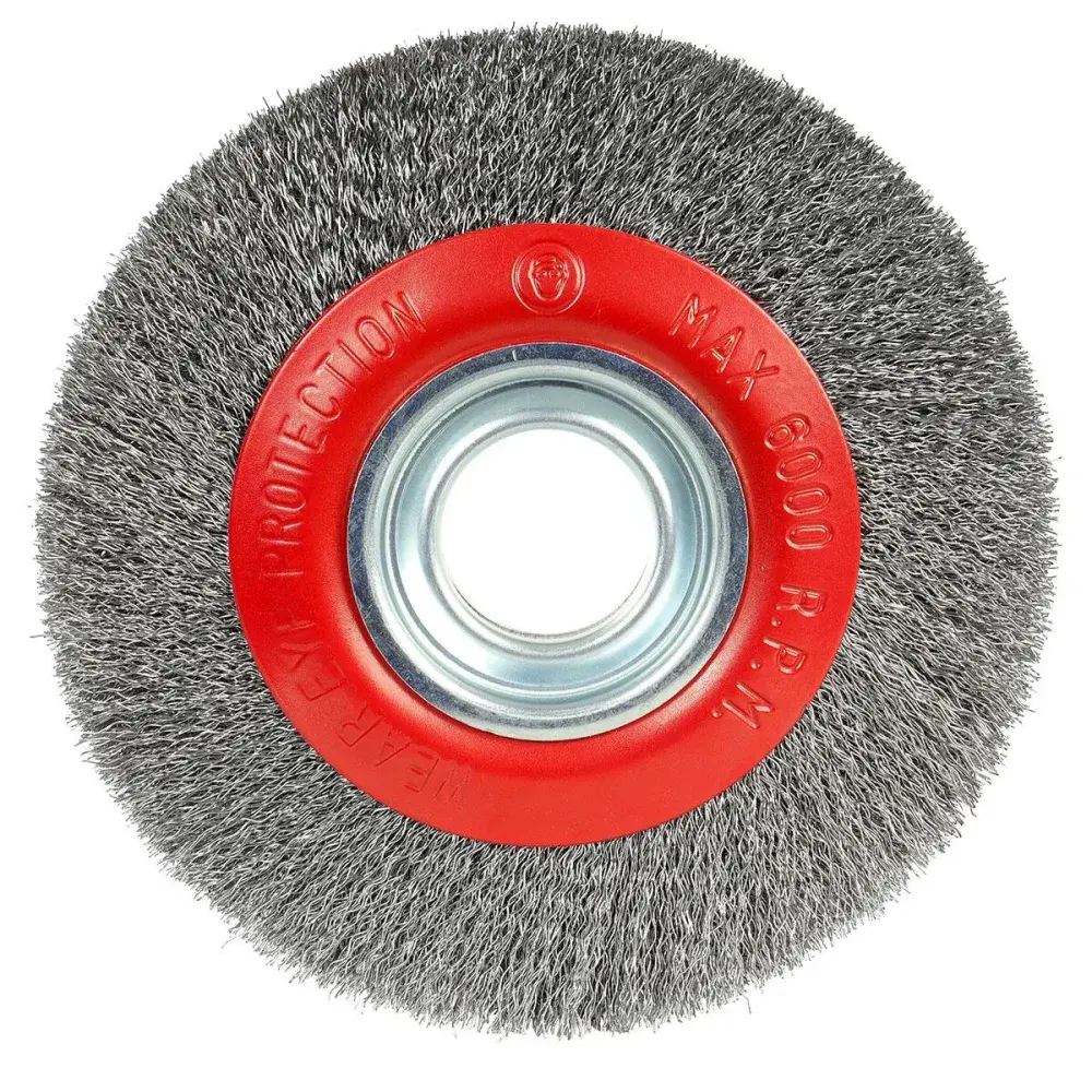 Escova circular ondulada em aço 8”.1/4 Worker — fotografia 7