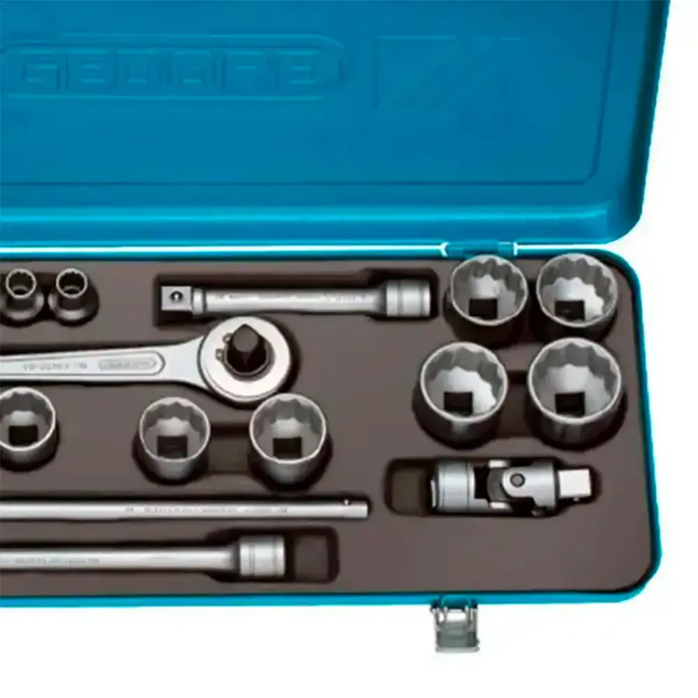 Jogo soquete 1/2 POL de 10 a 32 MM kit com 25 peças Gedore — fotografia 3
