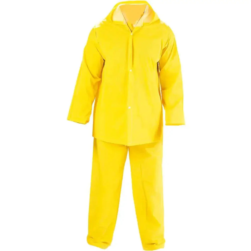 Conjunto capa de chuva italiano amarelo gg Worker — fotografia 3