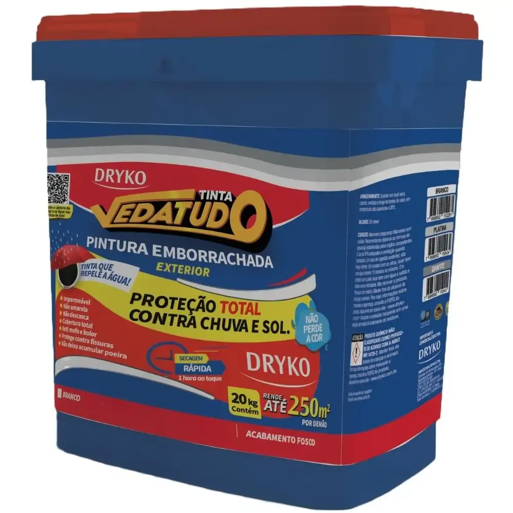 Tinta emborrachada branca 20 KG vedatudo Dryko