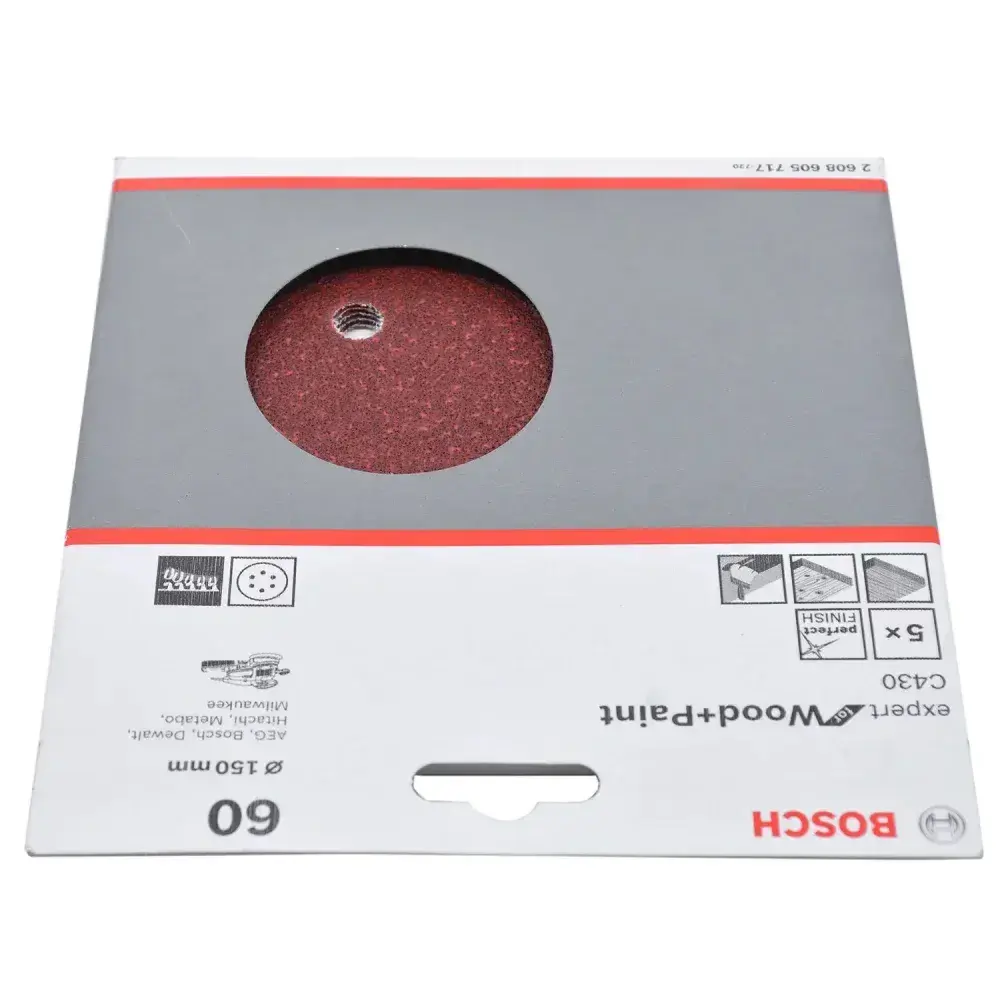 Folha de lixa C430 150MM com 5 unidades Bosch — fotografia 9