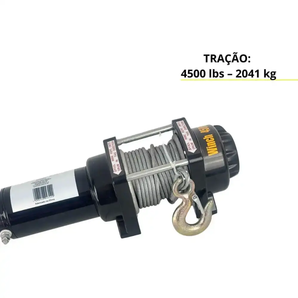 Guincho elétrico 12V 2041 KG com cabo 10 metros IWGE4500 ImportWay — fotografia 5