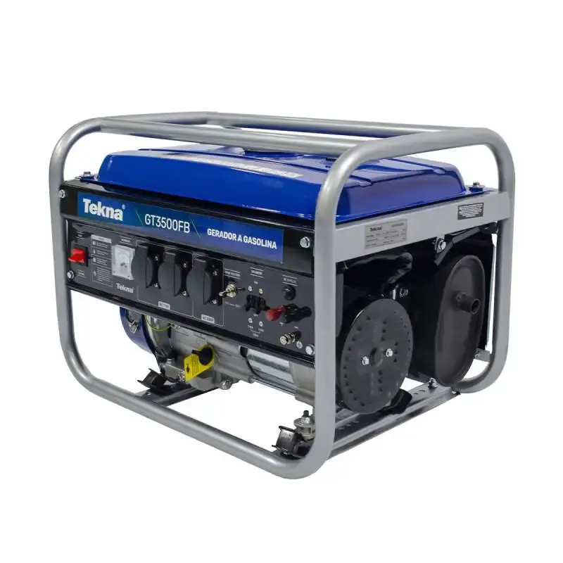 Gerador de energia a gasolina 6,5HP 3,1KVA 4 tempos bivolt GT3500FB Tekna — fotografia de referência