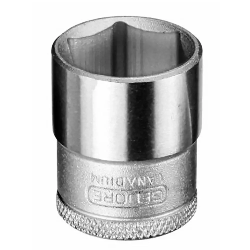 Soquete sextavado em aço cromo vanádio 19MM 3/8” Gedore — fotografia de referência