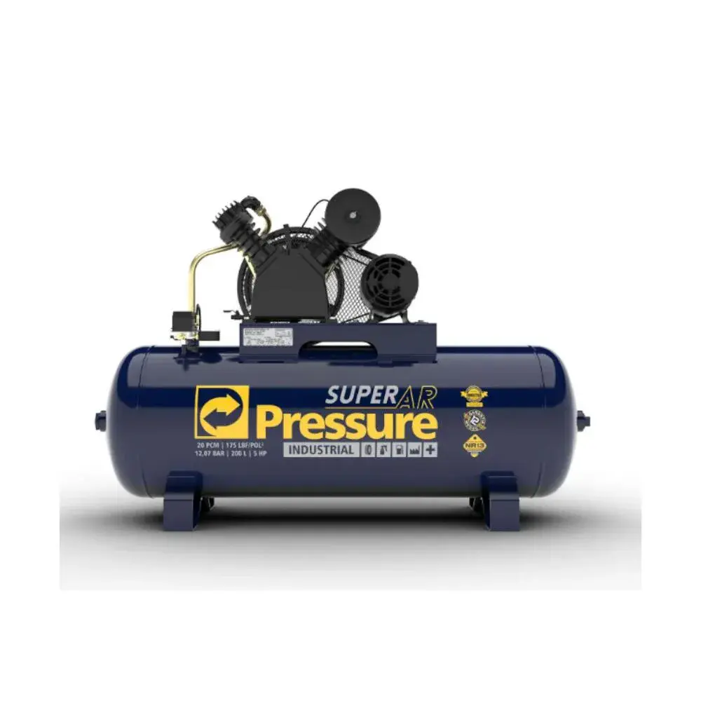 Compressor de ar super ar 200L 175PSI IP21 trifásico Pressure