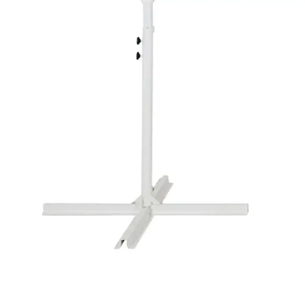 Ombrelone suspenso veneza 3 metros diâmetro com manivela 832001 branco BEL BEL FIX — fotografia 4