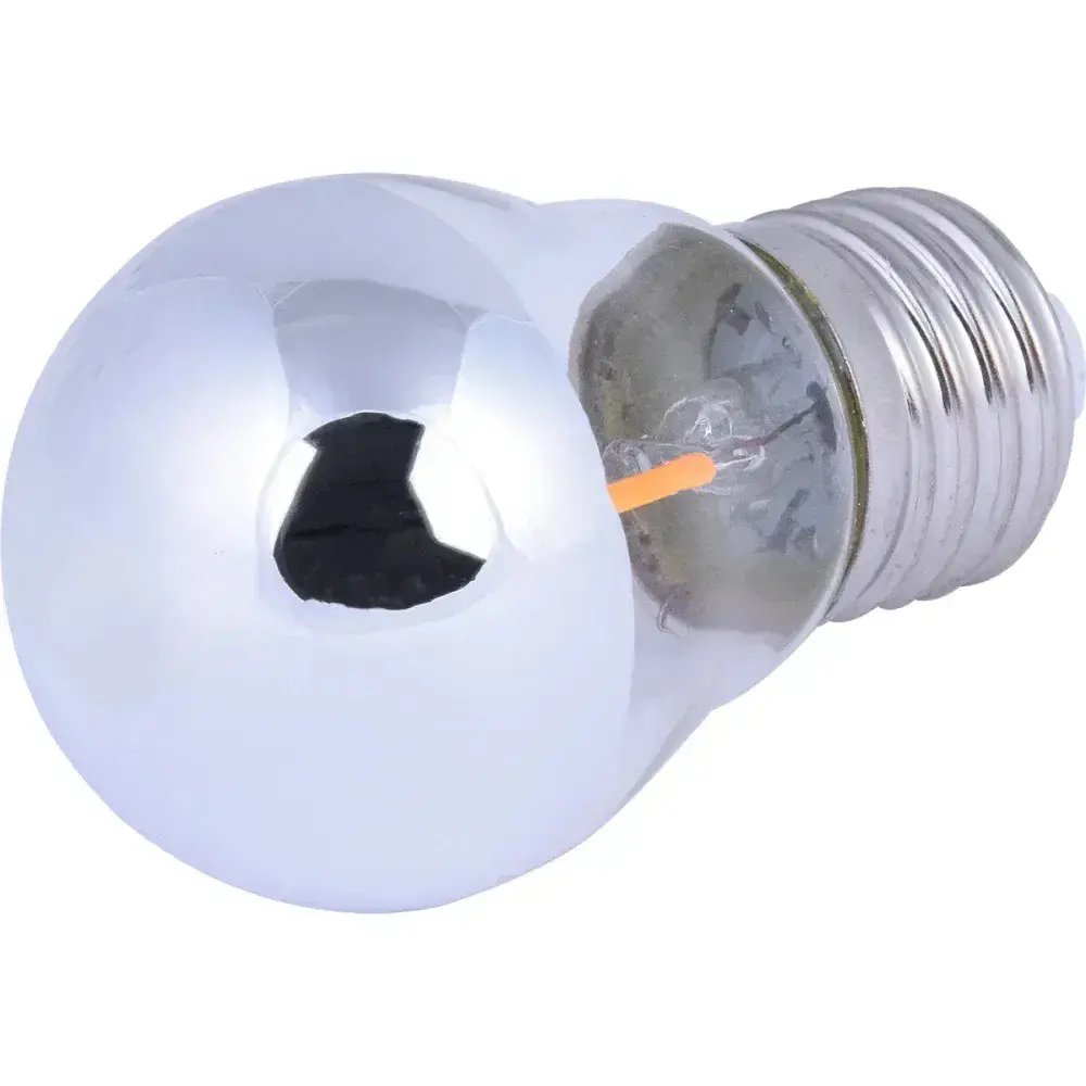 Lâmpada led filamento espelhado globo G45 bivolt Liege — fotografia 7