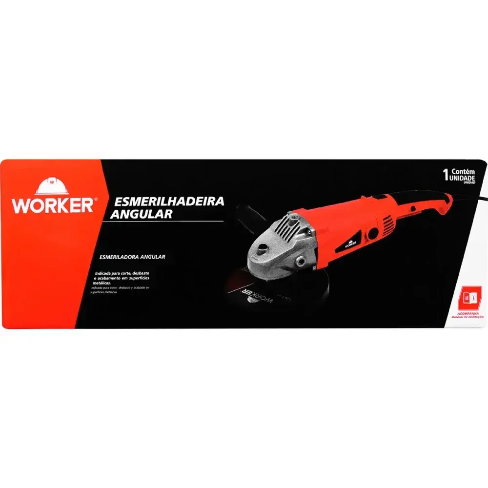 Esmerilhadeira angular 7 2000W 220V Worker — fotografia 9