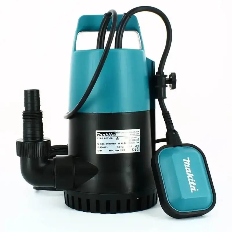 Bomba submersa 300W para água limpa PF0300 Makita 220 V — fotografia 2