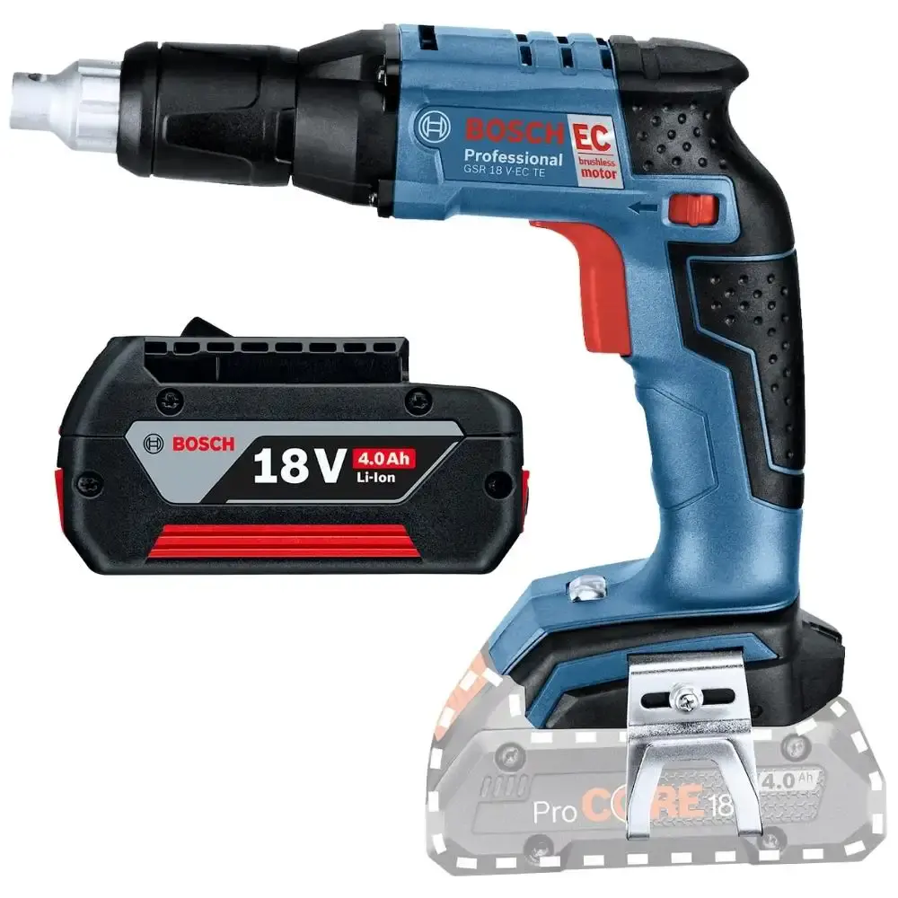 Parafusadeira drywall 18V GSR 18V-EC TE com bateria 4AH Bosch — fotografia 3