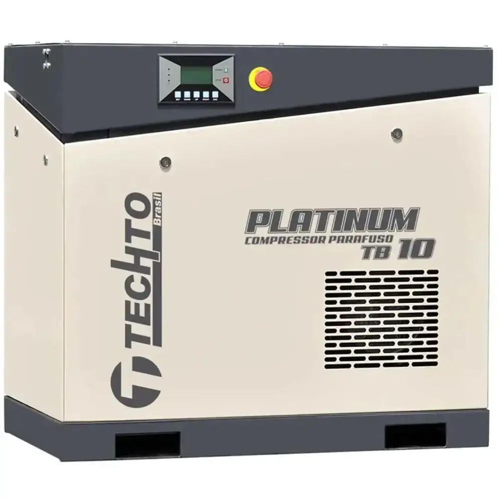 Compressor de parafuso platinum TB 10 380V 60HZ 8 bar techto cross — fotografia de referência