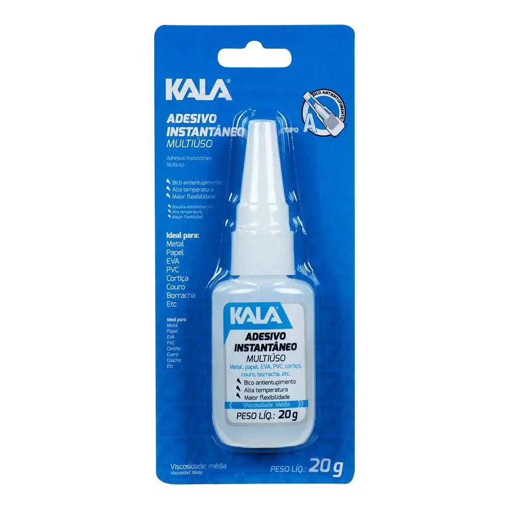 Adesivo instantâneo multiuso 20G Kala