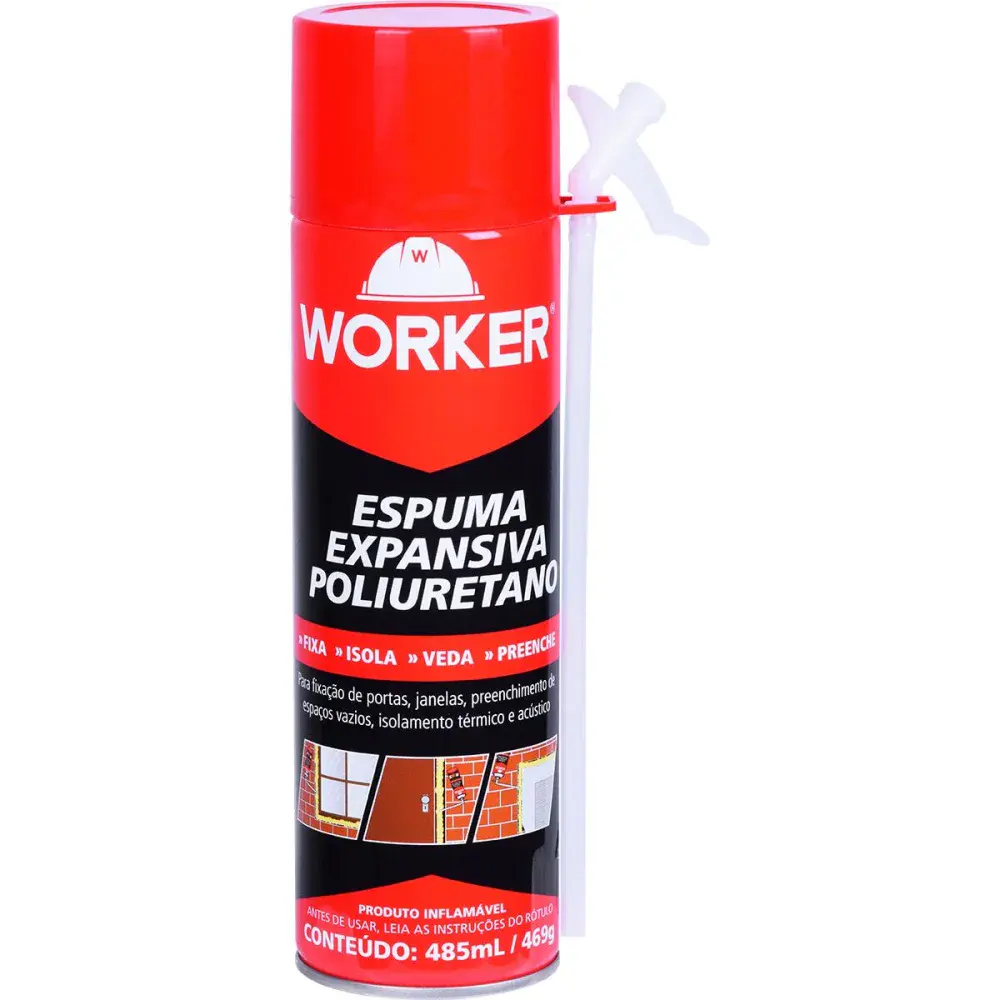 Espuma expansiva de poliuretano 485ML Worker