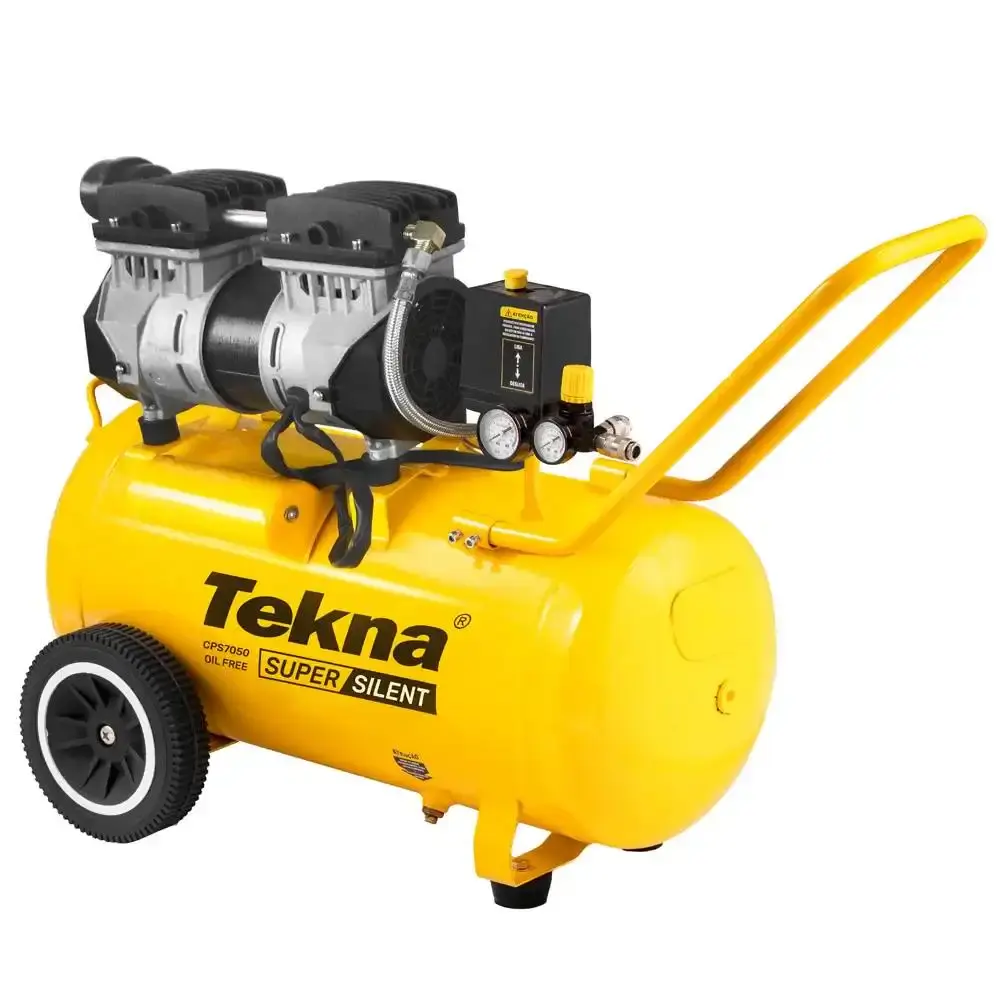 Compressor de Ar Silencioso Isento de óleo 6.4 Pés 50 Litros CSP7050/50L TEKNA 110V — fotografia 5