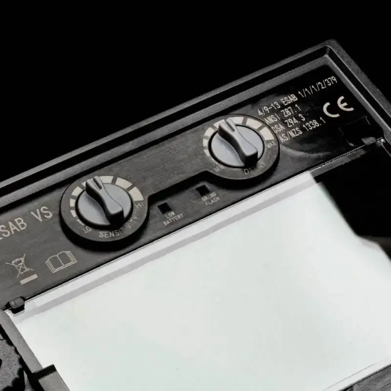 Máscara para solda automática regulagem 9 à 13 A40 savage amarela 742089 Esab — fotografia 5