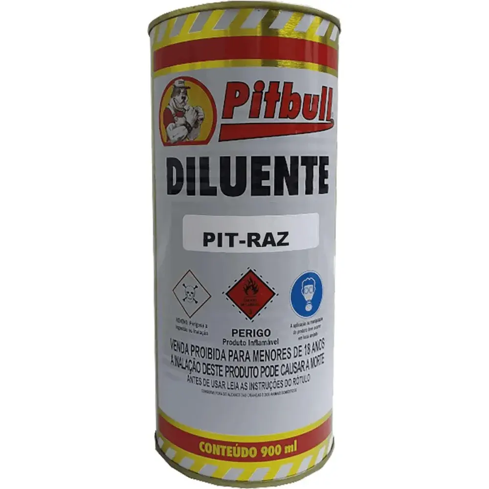 Água raz econômica 900ML tinta a óleo pitbull Natrielli