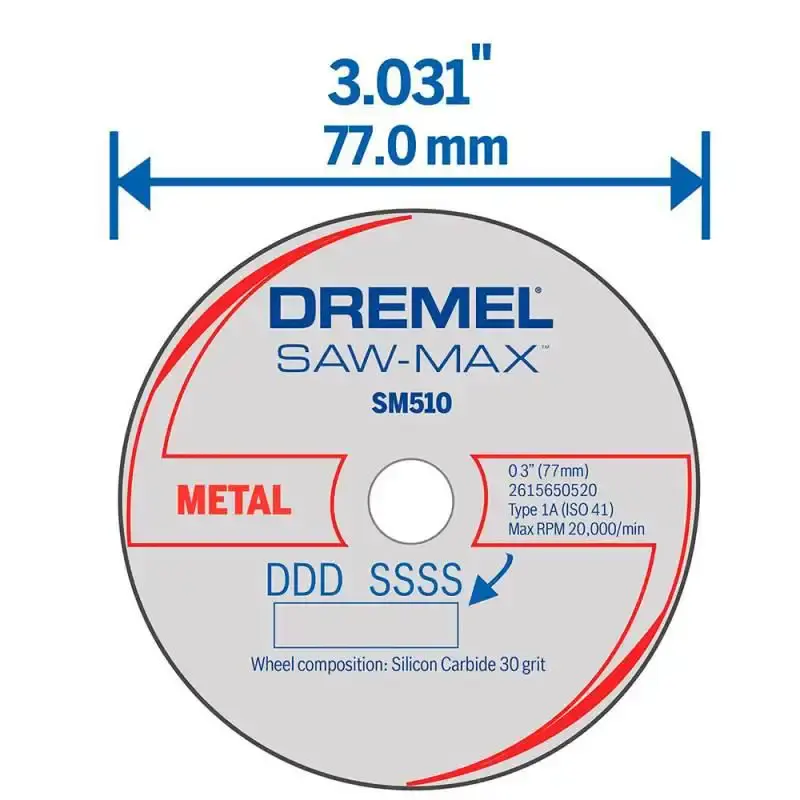 Disco de corte metais para Dremel SAW MAX DSM510 Dremel — fotografia 2