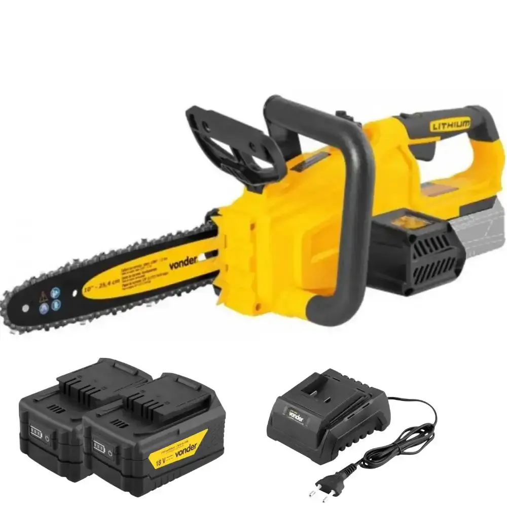 Motosserra à bateria 18V IMSV1833 com 2 baterias 5AH e carregador bivolt Vonder