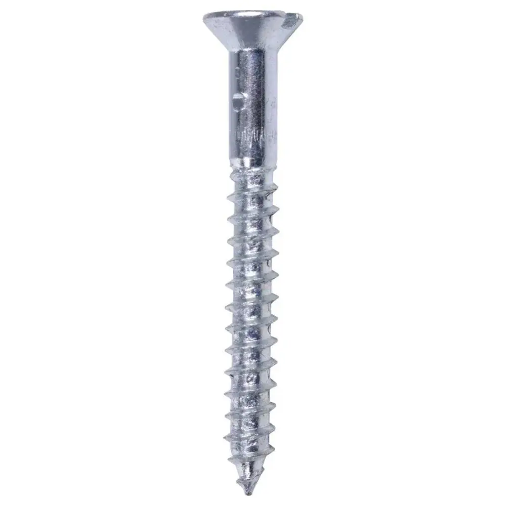 Parafuso cabeça chata zincado com bucha 3,8X40MM 10 peç Worker — fotografia 4