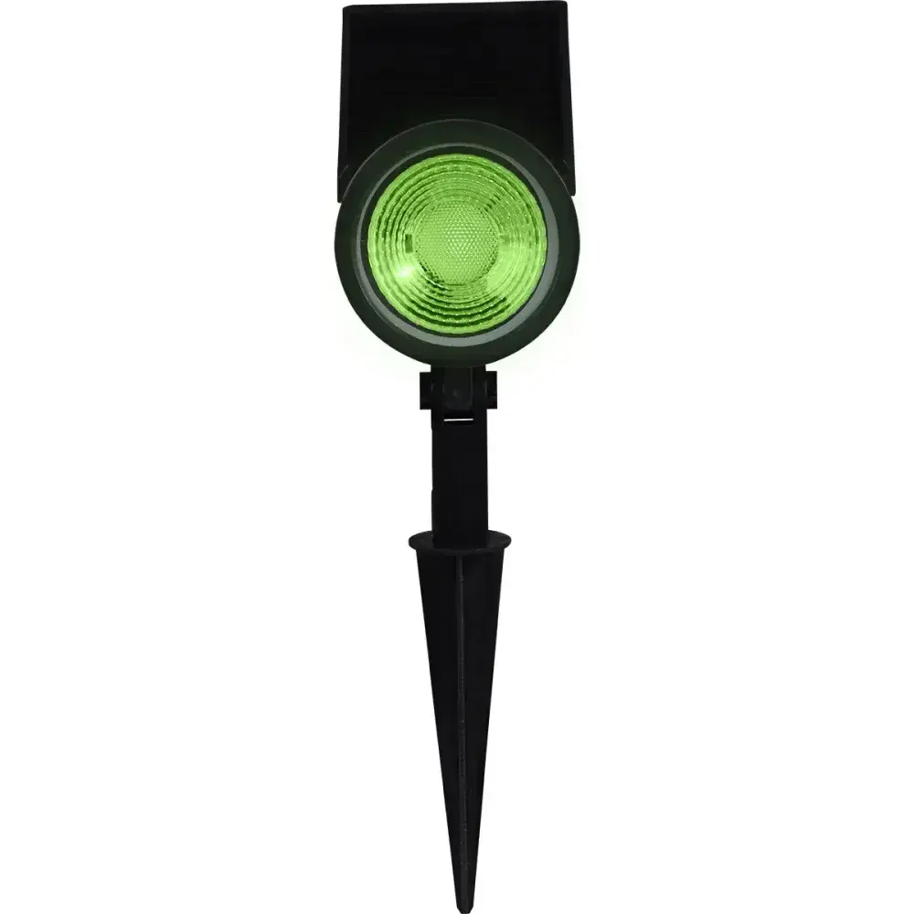 Espeto solar de led com painel articulado verde 20 lúmens Liege — fotografia 8