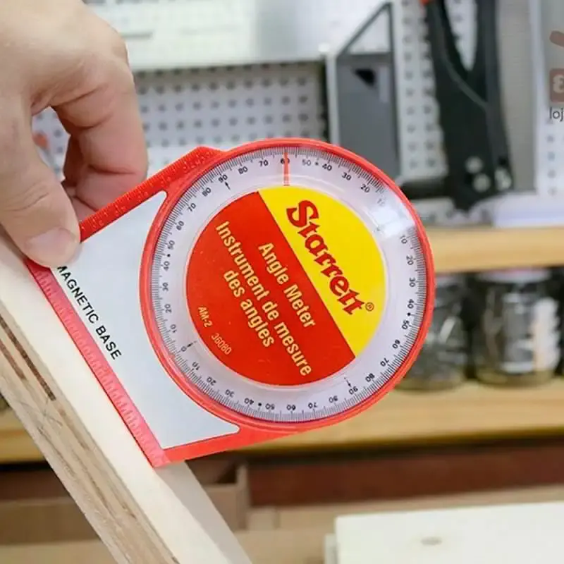 Medidor de ângulo 0 à 90 graus com base magnética AM-2 Starrett — fotografia 3