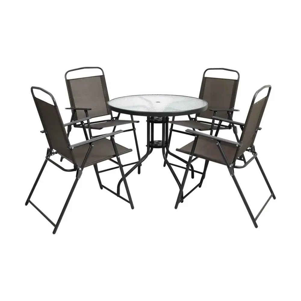 Conjunto para jardim com mesa e cadeira ombrelone Kala — fotografia 2