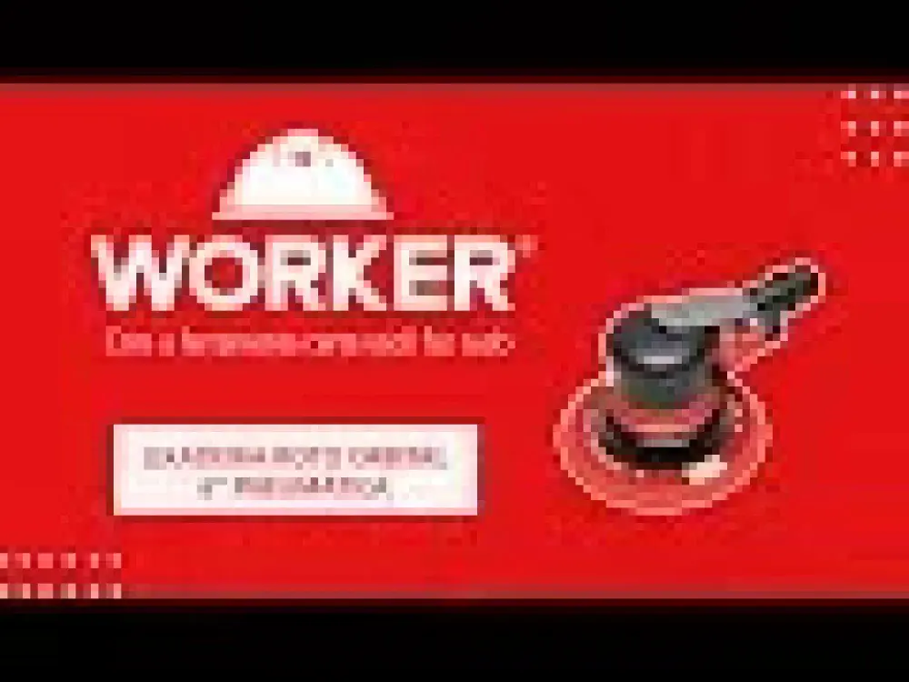 Lixadeira pneumática roto orbital 6 6PCM 10000RPM Worker — fotografia 3