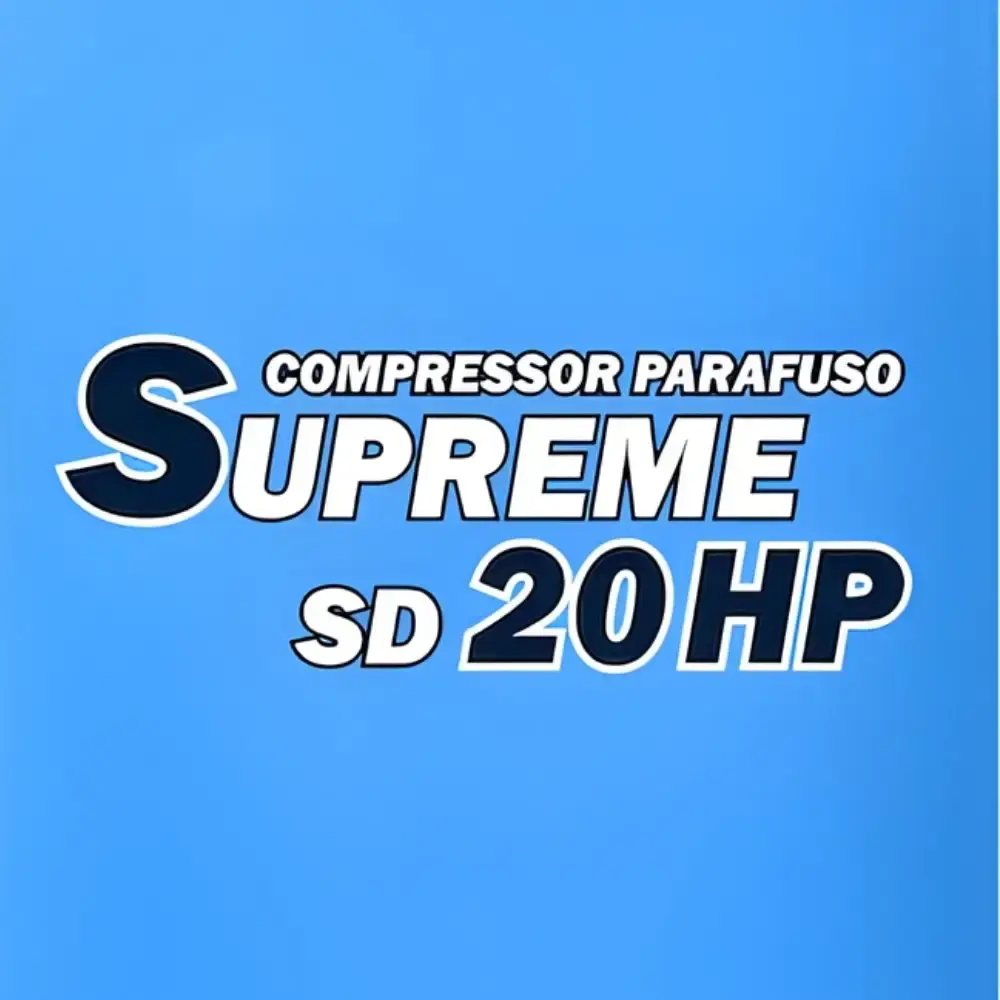 Compressor de parafuso supreme com reservatório 360L 20HP 10BAR 380V SD20 techto — fotografia 4