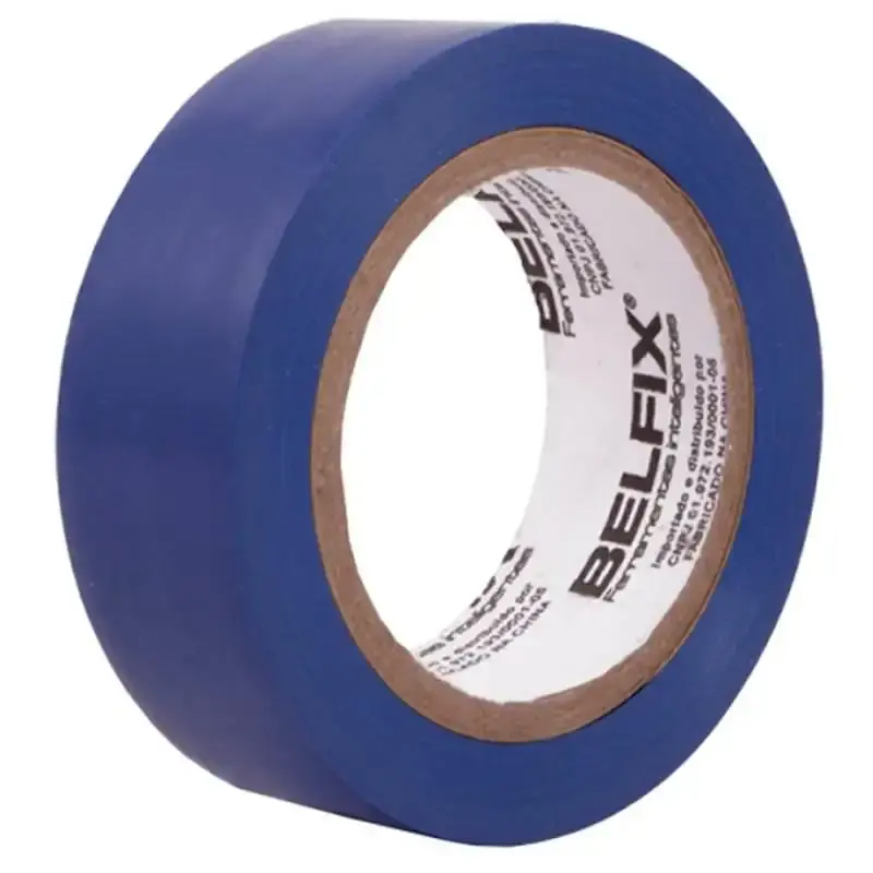 Fita Isolante 600V Antichama 19 MM x 10 Metros Azul BEL — fotografia de referência