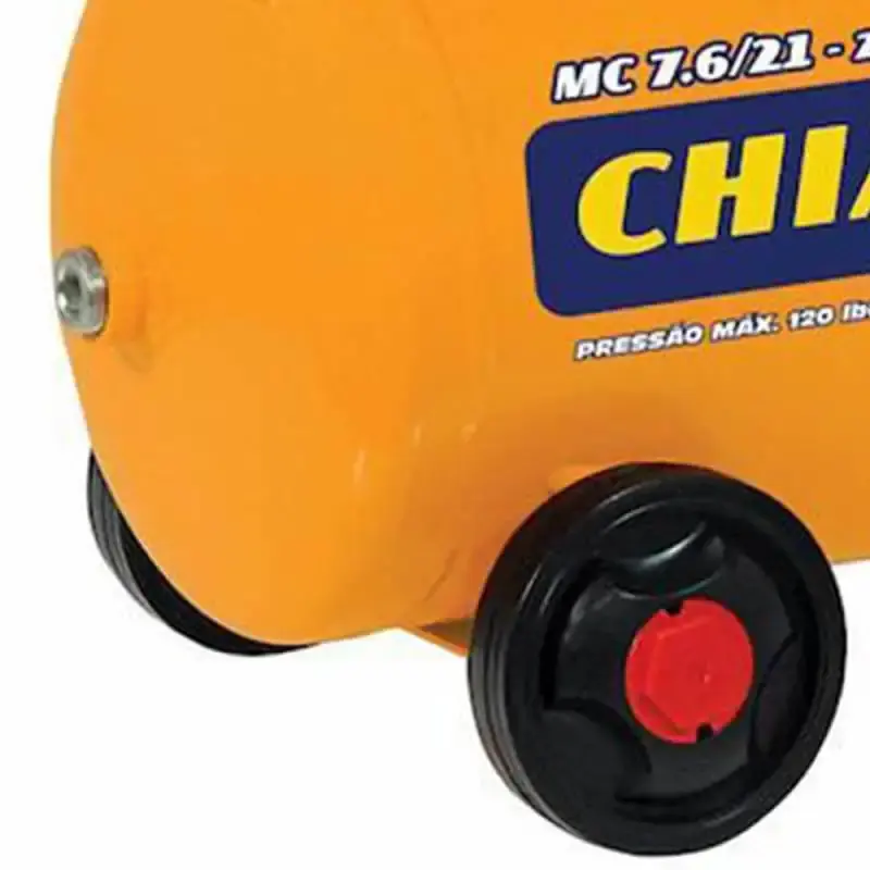 Compressor motocompressor de ar 2,0 HP 21 litros 7,6 PÉS MC 7.6/21 Chiaperini 220 V — fotografia 3