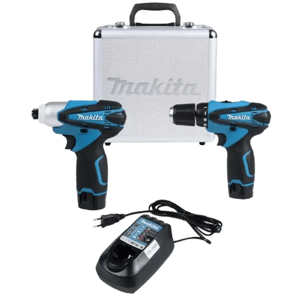 Kit furadeira parafusadeira de impacto à bateria 12V Makita — fotografia 11