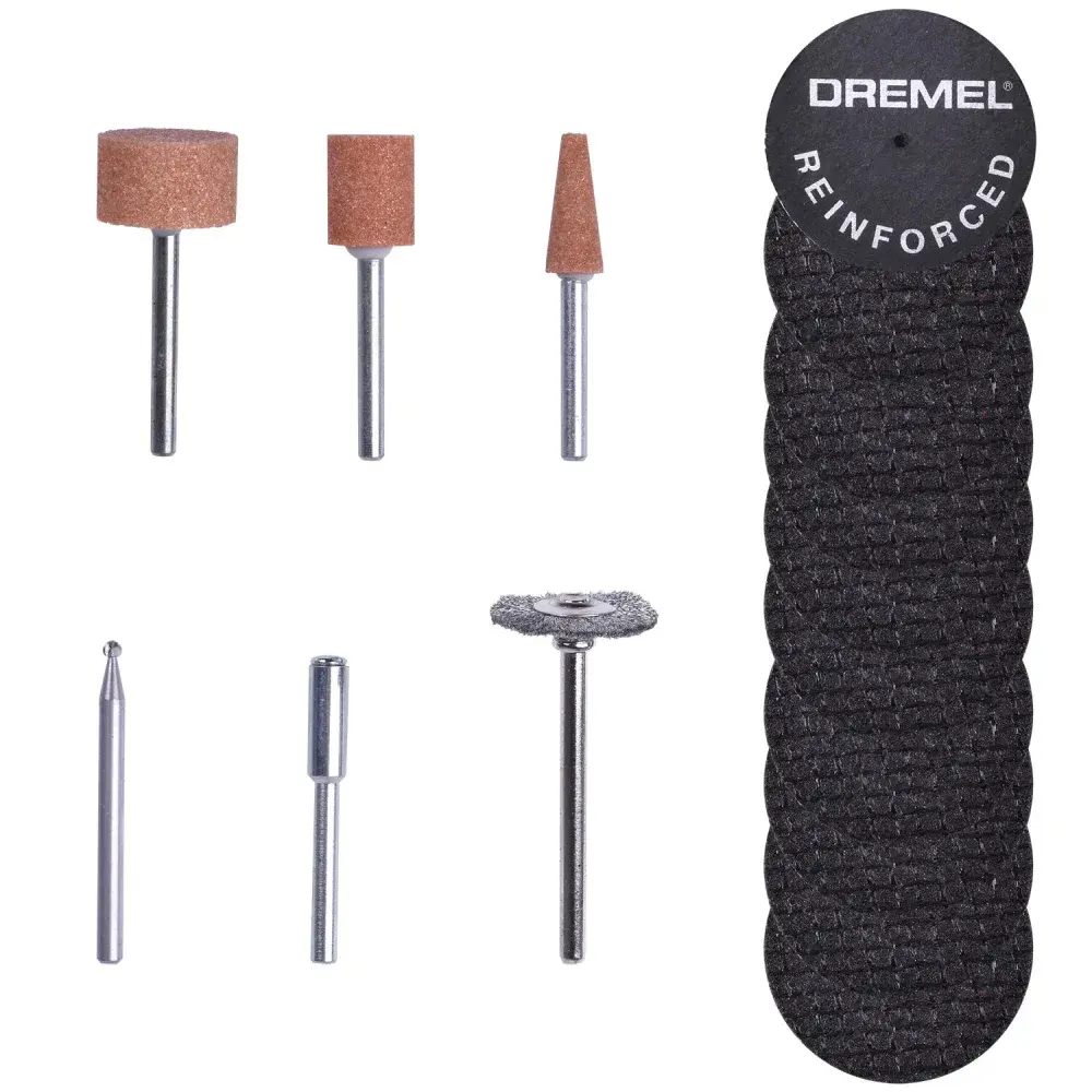 Jogo para mini retífica esculpir e gravar Dremel - 16 pçs — fotografia 2