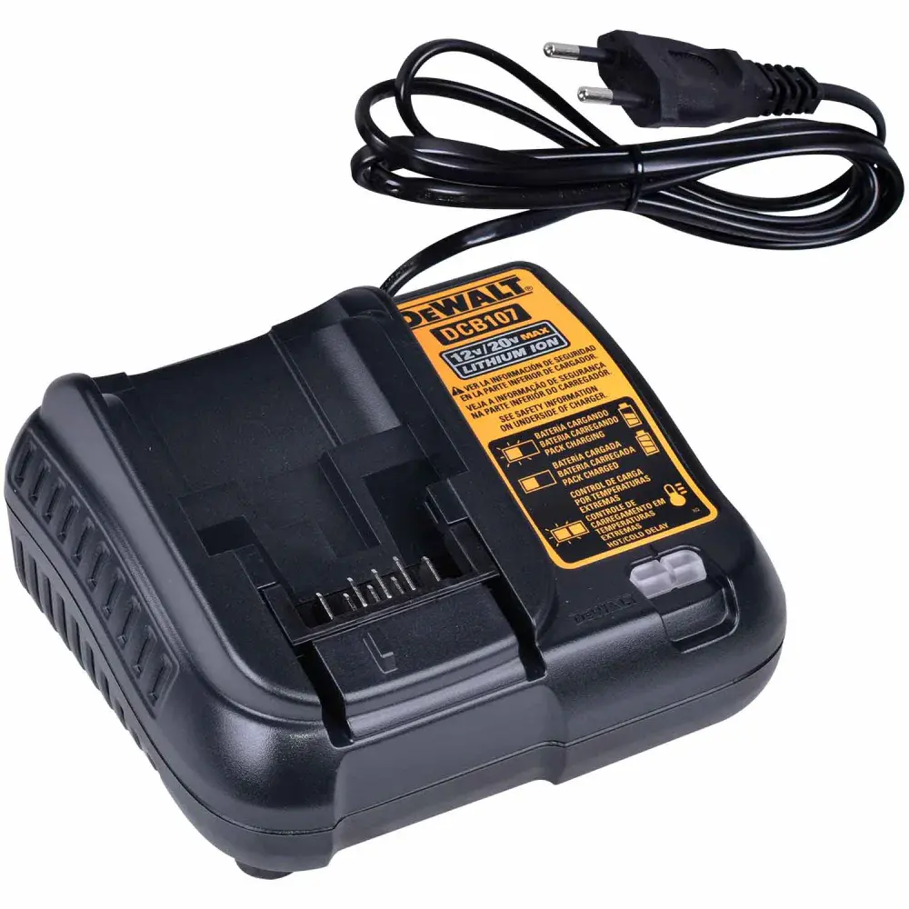 Chave de impacto à bateria 3/8 10MM com 220V da Dewalt — fotografia 5