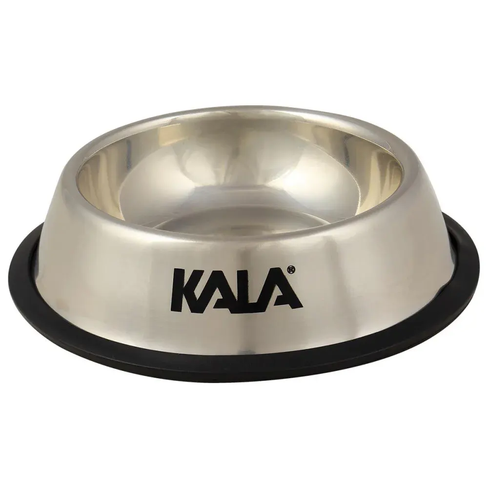 Tigela para pets em aço inox 15CM Kala — fotografia de referência