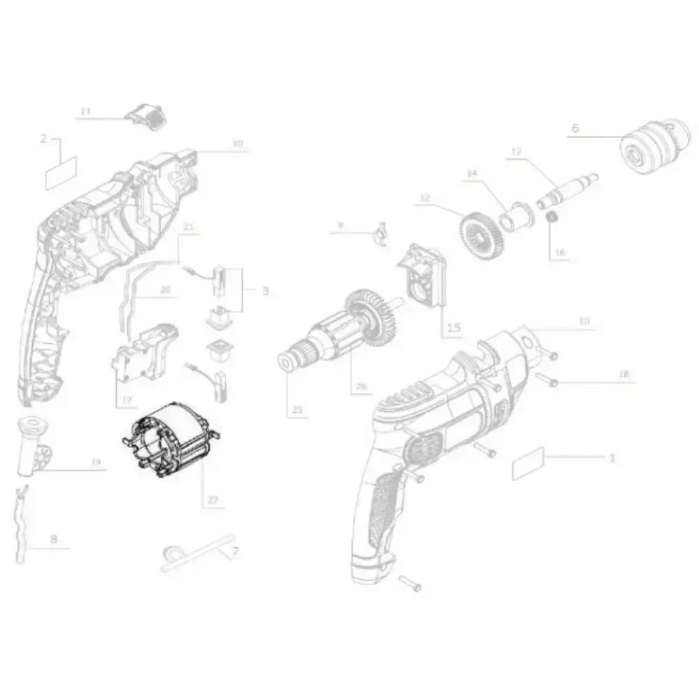 Estator para furadeira TM500 220V black&decker — fotografia 5